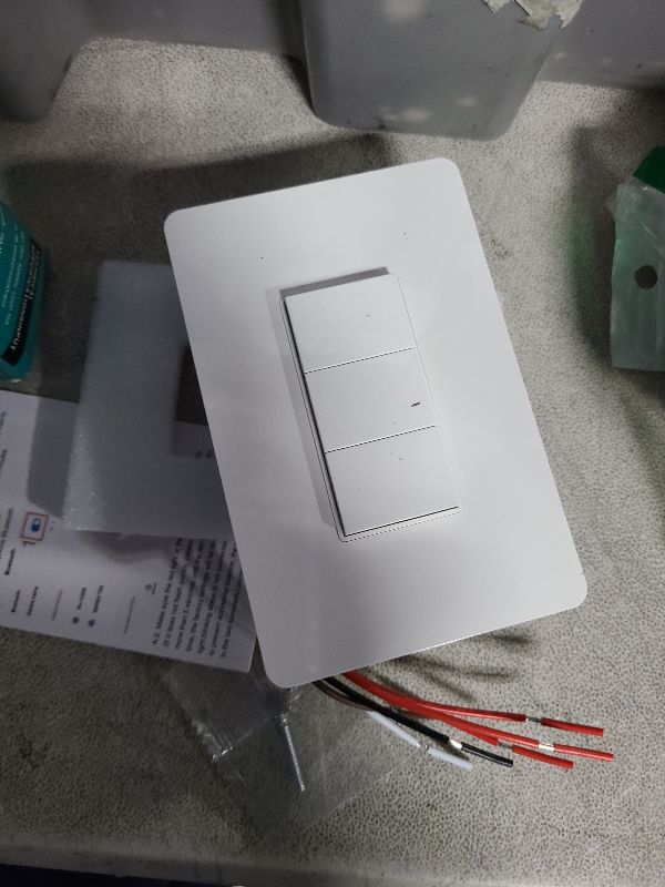 Photo 1 of Smart Light Switch, Triple switches WiFi Smart Switch Button, Compatible with Alexa and Google Home, Remote Control with Timing Funtion, No Hub Required,Smart Life APP Provides Control from Anywhere
