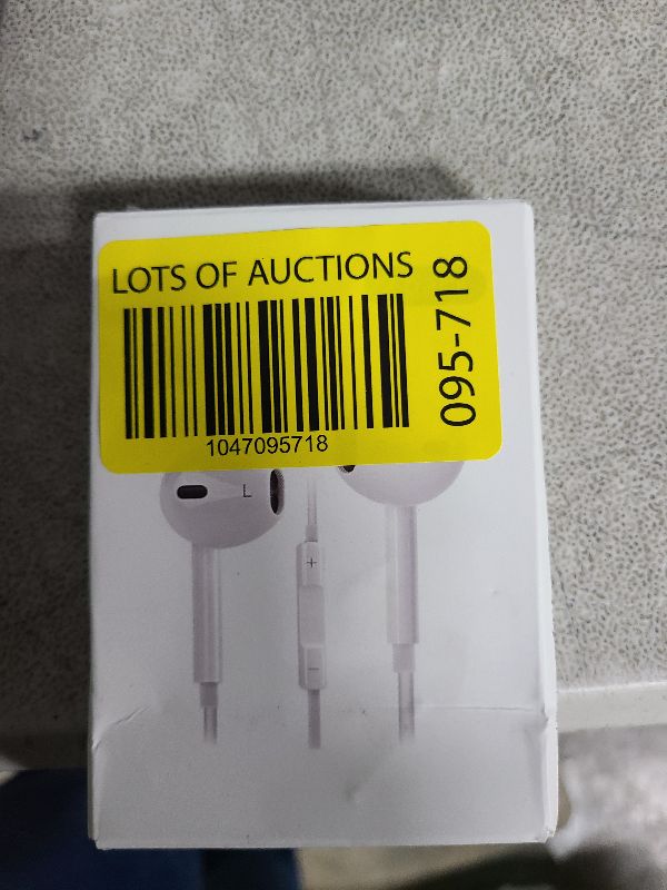 Photo 1 of 2 Packs iPhone Headphones Earbuds with Lightning Connector(Built-in Mic & Volume Control)[MFi Certified] Headphones support for iPhone 14/13/12/SE/11/XR/XS/X/7/7Plus/8/8Plus Support All iOS System