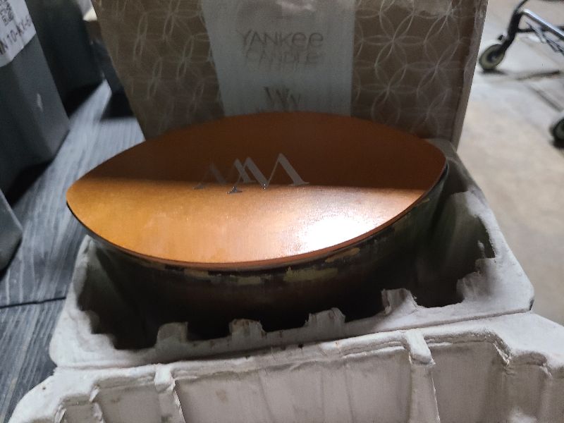 Photo 1 of WoodWick Ellipse Scented Candle, Humidor Scented, Up to 50 Hours Burn Time, Crackles as it Burns, Perfect for Gifting, 16oz