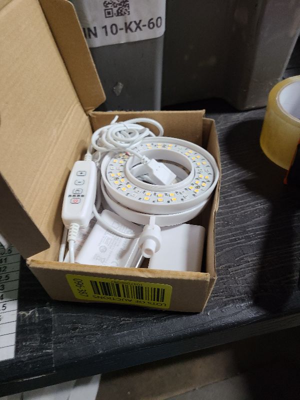 Photo 1 of 2 Pack Halo Plant Grow Light, 6000K White LED Full Spectrum Growing Lamp for Indoor Plants, Succulents, Mini Bonsai, Small Plants, Height Adjustable, Dimmable & Timer 4/8/12/18Hrs