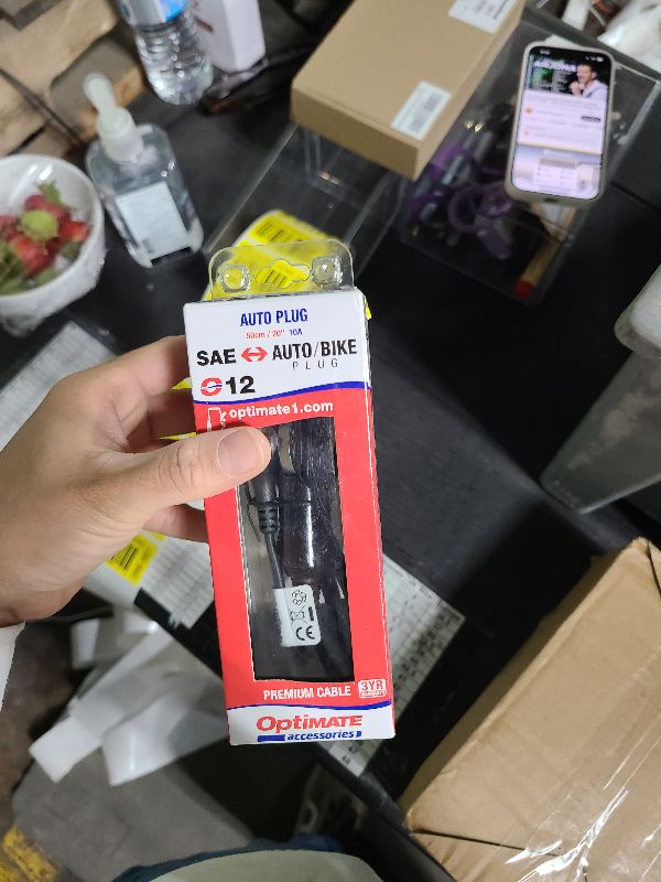 Photo 1 of TECMATE Optimate Cable O-12, Adapter, SAE to AUTO Plug