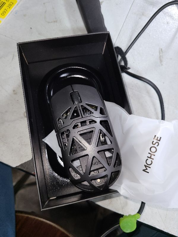 Photo 1 of MCHOSE AX5 PRO MAX Wireless Gaming Mouse, 8KHz Polling Rate Focus PAW 3395 Optical Sensor - 26,000 DPI, 53g Lightweight - 170 Hr Battery, Magnesium Alloy Mice - Blackltiple Colors