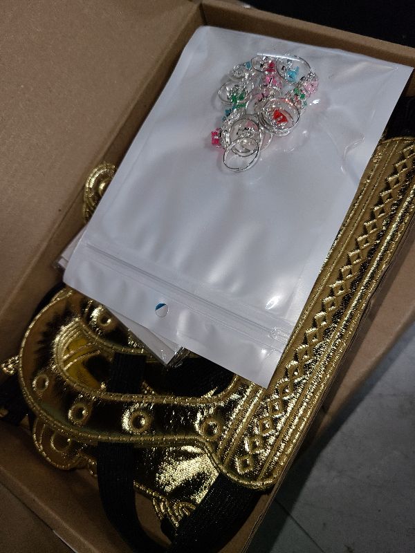 Photo 1 of 12 Pieces Foam Princess Tiaras Crown 928 Pieces Gem Stickers 12 Gem Rings Craft Making Kits Birthday Party Favors