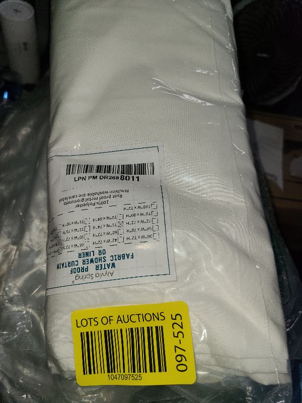 Photo 1 of ALYVIA SPRING Long Fabric Shower Curtain Liner Waterproof - 72" x 74", Soft & Lightweight Longer Shower Curtain with Magnets, Machine Washable - 72x74, White