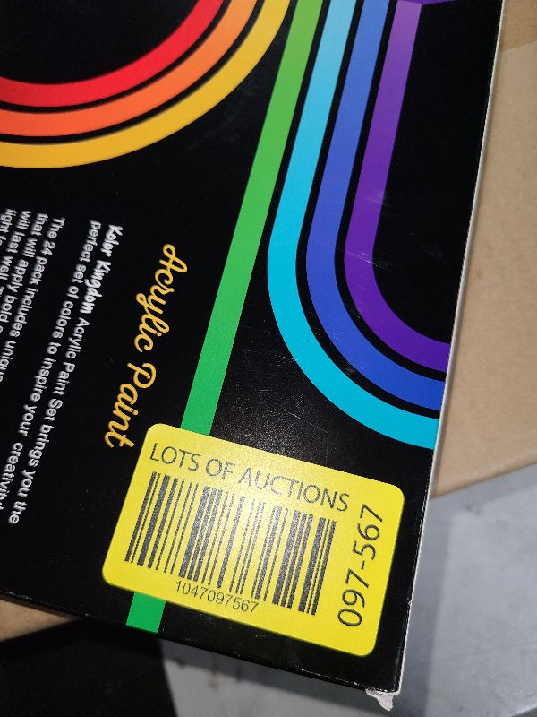 Photo 1 of Acrylic Paint Set Canvas Art Paints 24 Colors Perfect Paint Finish (0.41oz,12 ml) With 3 Brushes - Painting Canvas, Paper, Wood, Rock, MDF, Ceramic & Fabric