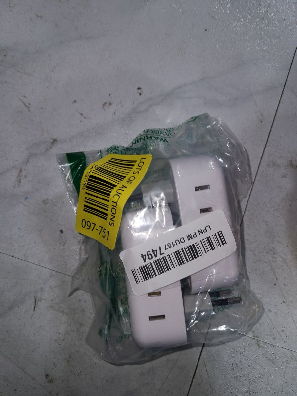 Photo 1 of 2 Pack European Plug Adapter USB C, TESSAN US to Europe Adapter 4 Outlets 3 USB Charger, Type C International Power Adaptor to Italy Spain France Portugal Iceland Germany, Europe Travel Essentials
