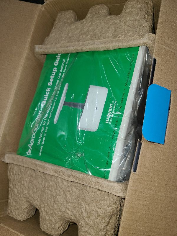 Photo 1 of AeroGarden Harvest 2.0, Indoor Garden Hydroponic System with LED Grow Light, Holds up to 6 AeroGarden Pods, Cream