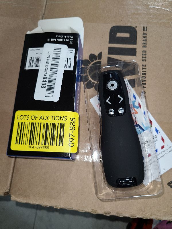 Photo 1 of 2-in-1 USB Type C Presentation Clicker Wireless Presenter Remote for PowerPoint, Powerpoint Clicker with Volume Control PowerPoint Slide Advancer for Mac, Computer, Laptop-E600