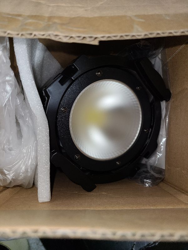 Photo 1 of 2 Packs Spotlights COB 80W Stage Light Par Lights Party Warm&Cold White Professional DMX Spotlights Portable Metal Housing Strobe Light Bright for Church, Party, Concert, Theater, Gig Bar, Wedding