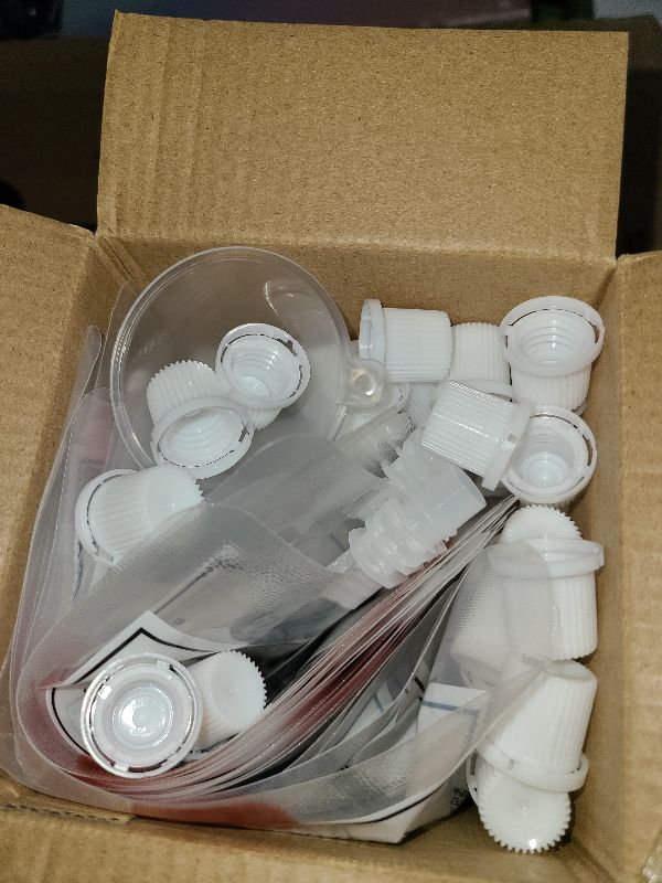 Photo 1 of 20 Pack Blood Bags for Drinks, 8.5oz Anti-Leak With Cap, Reusable Food Grade, Decoration Cups for Halloween and Christmas