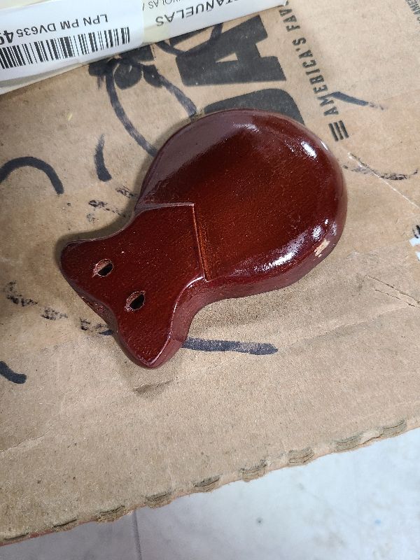 Photo 1 of 2 Pairs Spanish Castanets with String, Traditional Spanish Flamenco Castanets for Adults, Wooden Musical Percussion Instruments for Beginners(BROWN+BLACK)