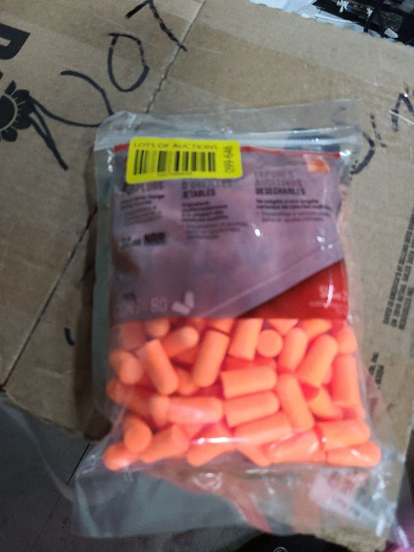 Photo 1 of 3M™ Disposable Earplugs, Orange, 92800H80-DC, 80 Pairs Per Pack