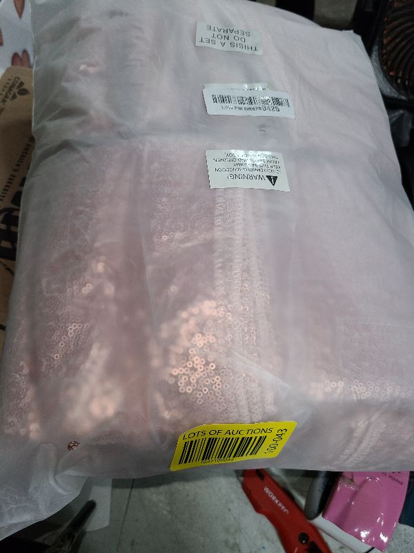 Photo 1 of 15 Pack Sequin Table Runner 12 X 108 Inch Glitter Rose Gold Table Runner Coffee Table Runners for Wedding Engagement Birthday Dance Party Holiday Banquet Baby Bridal Shower Bachelorette Dining Decor