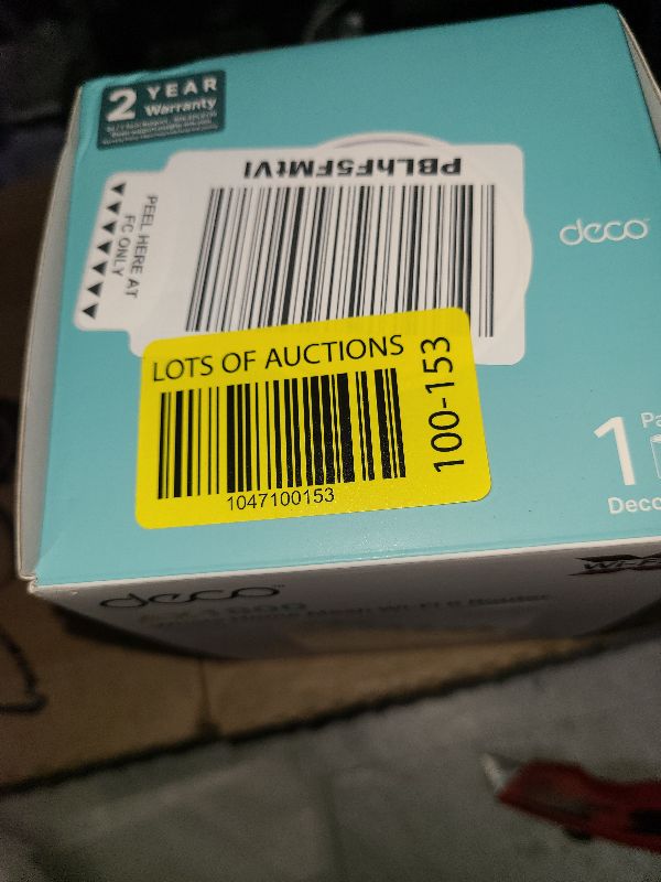 Photo 1 of TP-Link Deco WiFi 6 Mesh WiFi System(Deco X20) - Covers up to 2200 Sq.Ft, Replaces Wireless Internet Routers and Extenders, 1-Pack, White