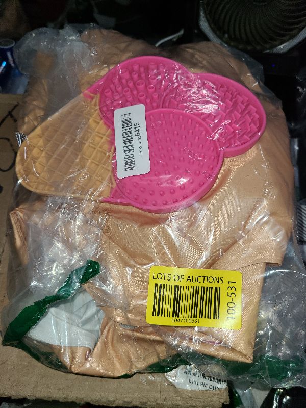 Photo 1 of Hertzko Dog Cooling Pad and Lick Mat - Cool Pad for Dogs with Self-Cooling Gel Technology - Ice Cream Shaped Mat for Small to Medium Pets - Comfortable, Durable Design - 39x23x0.50 inches