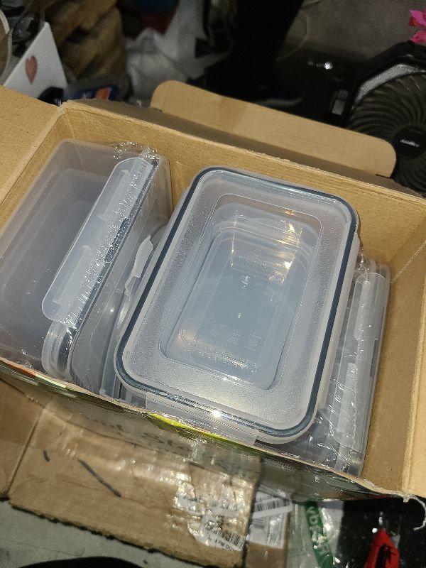 Photo 1 of 40 Piece Food Storage Containers with Lids(20 Containers & 20 Lids), BPA-Free Plastic Food Containers for Kitchen Storage and Organization, Leak Proof Meal Prep Container, Includes Labels & Pen