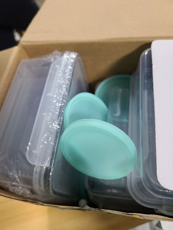 Photo 1 of 40 Piece Food Storage Containers with Lids(20 Containers & 20 Lids), BPA-Free Plastic Food Containers for Kitchen Storage and Organization, Leak Proof Meal Prep Container, Includes Labels & Pen