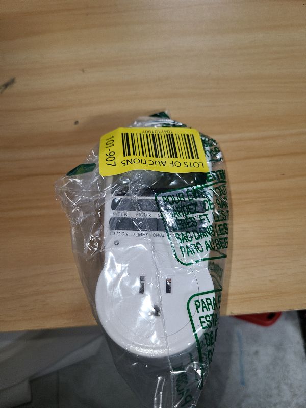 Photo 1 of Digital Timer Outlet Plug Timers for Electrical Outlets Indoor, 24 Hour Programmable Outlet Timers with Built-in Battery, 16 Groups On/Off Light Plug in Timer Socket for Home