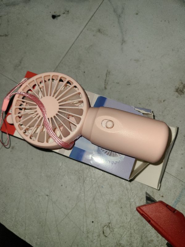 Photo 1 of 36 Pcs Mini Portable Fans Bulk Handheld Battery Operated Fan with Lanyard for Makeup Eyelash, Cooling Lightweight Pocket Personal Fans for Indoor Outdoor Travel Use (Pink Black Gray White)