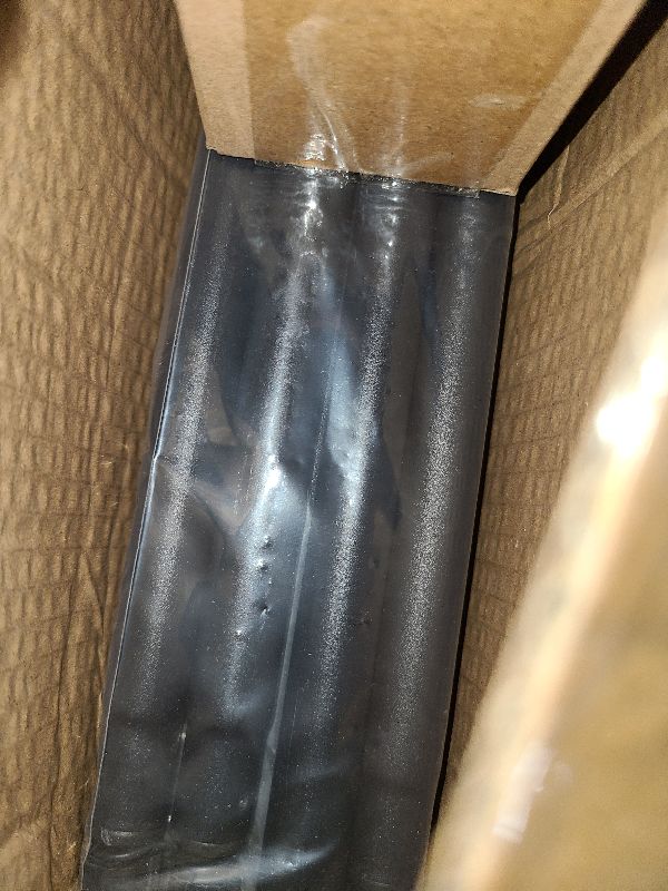 Photo 1 of 2 Pack Industrial Curtain Rods for Windows 48 to 84 Inches, Blackout Wrap Around Curtain Rod, for Indoor and Outdoor, 5/8 Inch Diameter, 35 to 75 Inches, Black