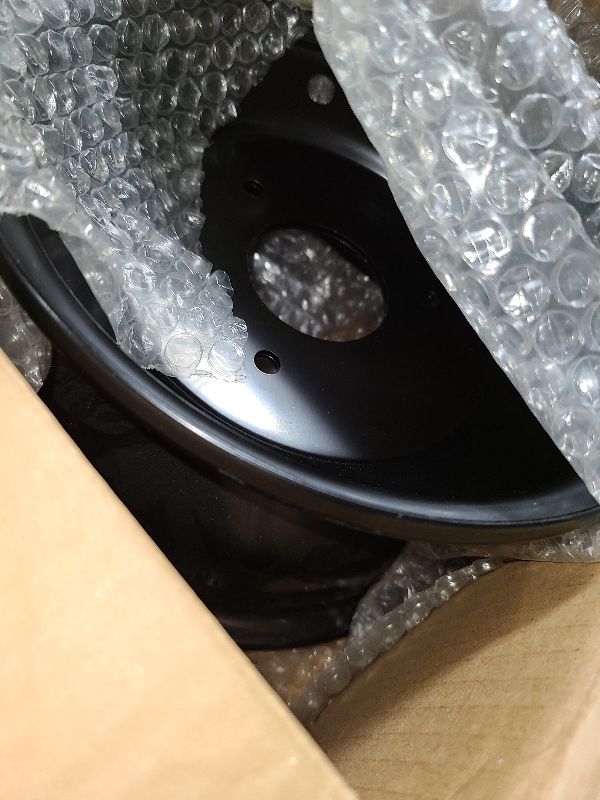 Photo 1 of 8" Front Wheel Rim with 3 Holes Fits for Most ATV Go Kart Off-Road Dirt Pit Bike Quad Dirt Bikes Street Bikes (Front-Black)