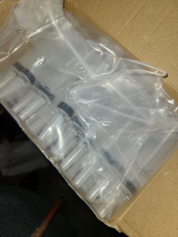 Photo 1 of 100 Pack Jello Shot Syringes with Tip Cap Set, Party Syringe BPA-Free Suringes Shooters Syringes for Jello Shots, Young Halloween, Thanksgiving, Christmas, Bachelorette Parties, Nurses, Graduation