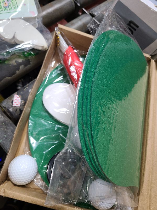 Photo 1 of 20 PCS Golf Sport Centerpieces Table Decorations Golf Themed Party Decorations Golf Birthday Party Supplies Including Golf Ball Sand Trap Red Flag Plastic Flag Stand for Sport Themed Party Decor