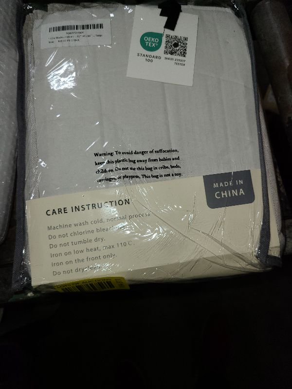 Photo 1 of 100% Blackout Shield Linen Blackout Curtains for Bedroom, Thermal Insulated Curtains 84 Inch Length 2 Panels Set, Grommet Drapes for Living Room, 50” W x 84” L, Beige
