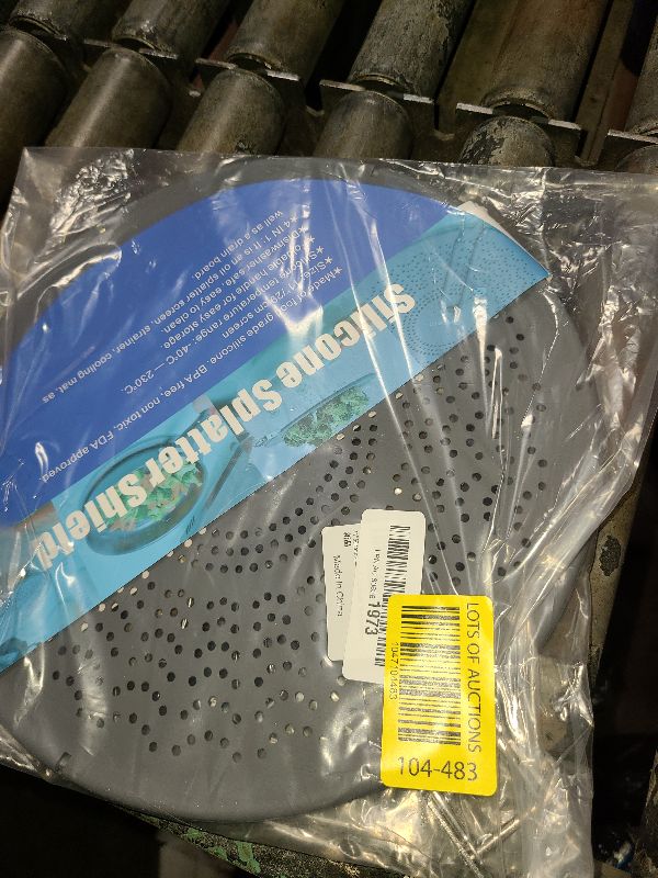 Photo 1 of 11" Silicone Splatter Screen Pan Cover with Folding Handle, Heat Insulation Cooling Mat, Strainer, Drain Board, Oil Splash Guard for Frying Pan