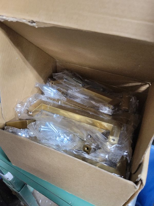 Photo 1 of Haidms 30 Pack | 5 Inch Gold Cabinet Handles Brushed Gold Drawer Pulls Stainless Steel Cabinet Hardware Square Bar Modern Cabinet Handles for Kitchen Bathroom Cupboard