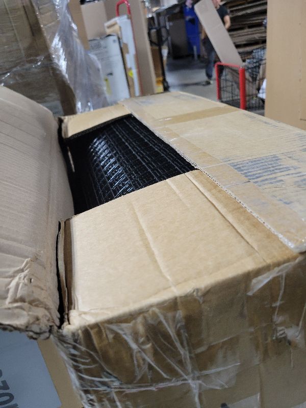 Photo 1 of 24'' x100' 1inch Hardware Cloth16 Gauge Black Vinyl Coated Welded Fence Mesh for Home and Garden Fence and Home Improvement Project (24'' x 100')