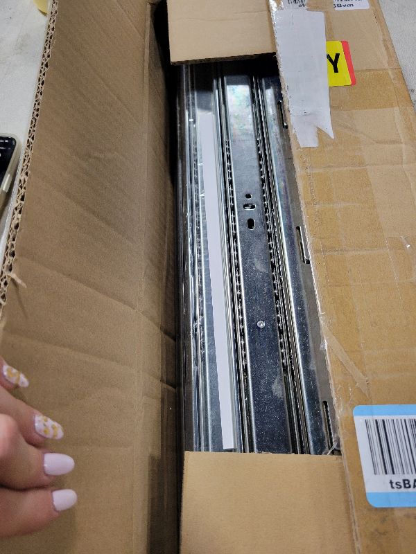 Photo 1 of 10 Pair of 20 Inch Drawer Slides,100 LB Capacity Full Extension Side Mount Drawer Rails