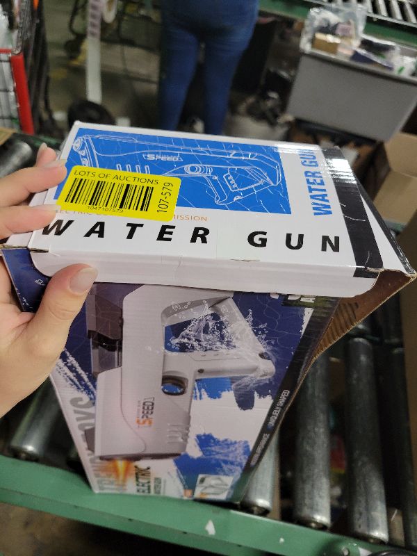 Photo 1 of 2 Pack Powerful Electric Water Guns with Light Up, Muzzle Flash Automatic Squirt Water Gun for Adult&Kid Large Capacity Water Blaster Up to 33 FT Long Range Summer Outdoor Pool Gifts for Boys Girls