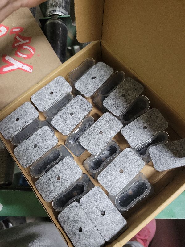 Photo 1 of 24 Pcs Chair Leg Floor Protectors Rectangle, Silicone Felt Furniture Leg Pads Caps Covers for Hardwood Floors, Fit L:1-1/2" to 2", W:3/4" to 1"