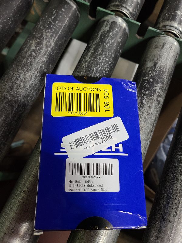 Photo 1 of 3/8-16 x 1-1/2" Hex Head Screw Bolt, 10Pcs 18-8 (304) Stainless Steel, Fully Threaded,Black Oxide by SG TZH