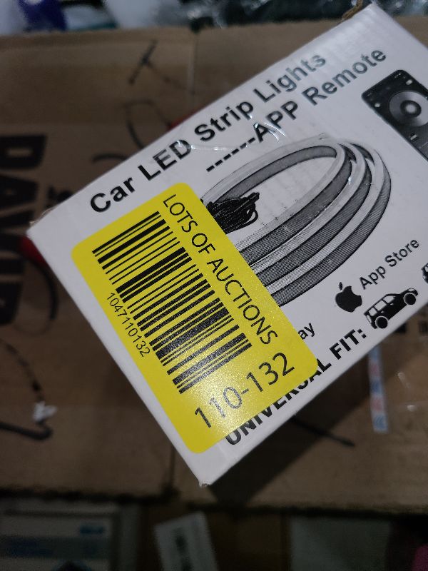 Photo 1 of 5 in 1 Car Led Strip Lights with App Control, RGB Colors Interior Car Lights, Ambient Led Lighting Kit, 4 Light Flashing Modes, USB Neon Accessories for Doors, Center Console