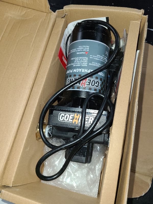 Photo 1 of [Upgraded Version] 110V AC Fresh Water Pump, 6GPM 70 PSI Self-Priming Diaphragm Water Pump with Power Plug, Pressure Switch, Brass Connector and Strainer, for Kitchen Bathroom Garden Hose
