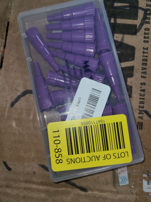 Photo 1 of 20 Cones,Transition Connector with Storage Box,Syringe Parts for Animal Feeding,Purple