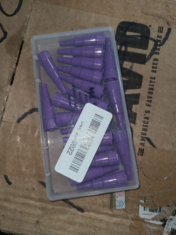 Photo 1 of 20 Cones,Transition Connector with Storage Box,Syringe Parts for Animal Feeding,Purple