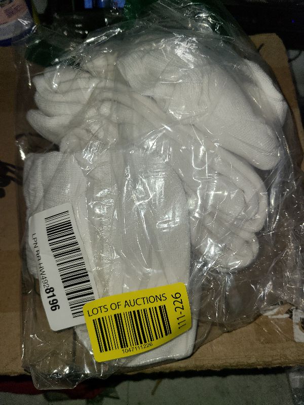 Photo 1 of +MD Diabetic Socks for Men Women-6 Pairs Ankle Non-Binding Extra Wide, Seamless Circulator Socks for Edema 13-15 White
