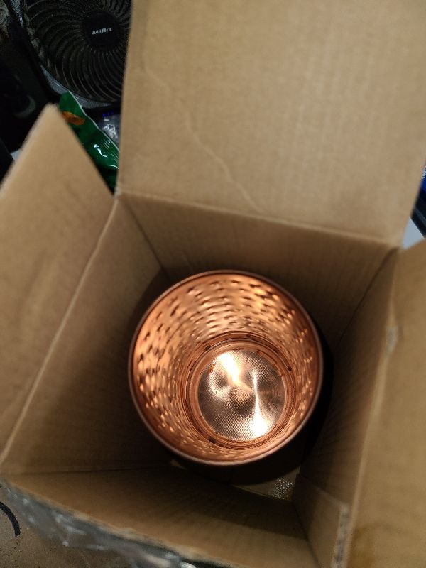 Photo 1 of 2activelife Hammered Design Pure Copper Tumbler Set of 6 | Drinking Water With Copper Cups | Tumblers For Home, Office, Hotel, Travel and Gifting - Each 11.8 US Fl Oz