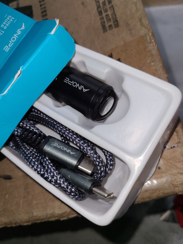 Photo 1 of AINOPE Car Charger USB C 72W USB C Car Charger PD36W & QC36W, All Metal USB C Car Fast Charger QC3.0 Cigarette Lighter USB Charger with 3.3ft USB C to USB C Cable Fits iPhone 16 Pro Max
