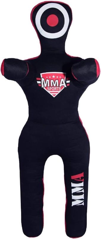 Photo 1 of **UNFILLED**
Kids Grappling Standing Dummy - Unfilled – Wrestling, Jiu-Jitsu, MMA Training Dummy with Moveable Arms and Legs – Durable Polyester Fabric 5FT