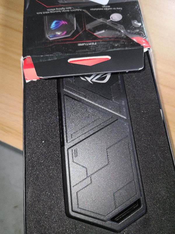 Photo 1 of ASUS ROG STRIX Arion Aluminum Alloy M.2 NVMe SSD External Portable Enclosure Case Adapter, USB 3.2 Gen 2 Type-C (10 Gbps), USB-C to C and USB-C to A Cables, Fits PCIe 2280/2260/2242/2230 M Key/B+M Key