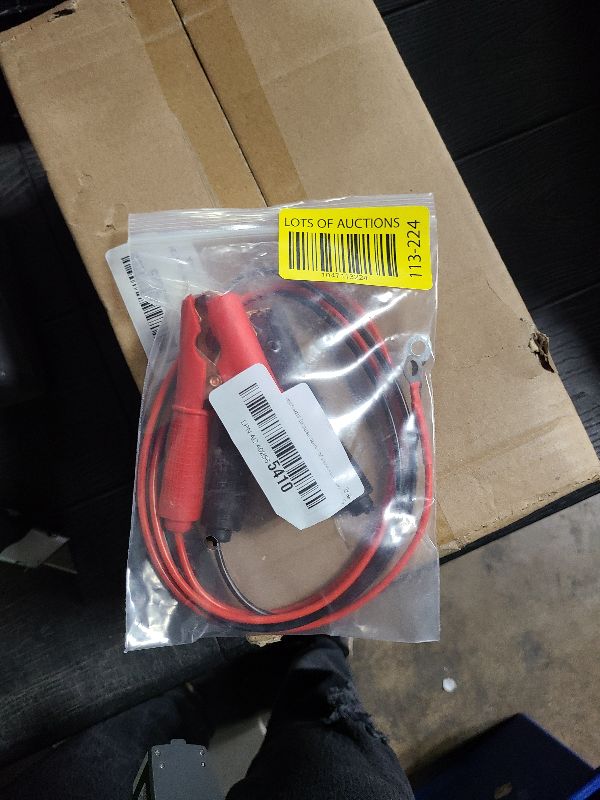 Photo 1 of 2 Pcs 30A-50A Alligator Clips Booster Jumper Cable 13 AWG 3.3FT Automotive Battery Jumper Cables for Car Battery Charging Charger, 6 mm Tinned Copper Terminal