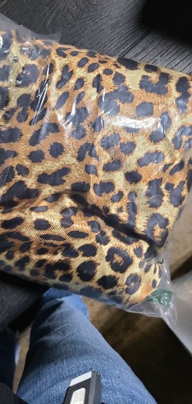 Photo 1 of **ONLY FLAT SHEET**
Pure Bedding Satin Sheets Luxury Silky Bed Sheets - Extra Soft 1800 Microfiber Sheet Set, Wrinkle, Fade, Deep Pocket Fitted Sheet, Flat Sheet, Pillow Cases - California King [4-Piece, Gold Leopard]