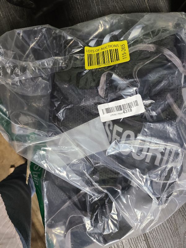 Photo 1 of TCCFCCT Mesh Security Vest for Security Guard 9 Pockets High Visibility Reflective Safety Vest for Men Women, Durable Hi Vis Vest with Reinforced Sewing, Meets ANSI/ISEA, (G100S-Black, L)