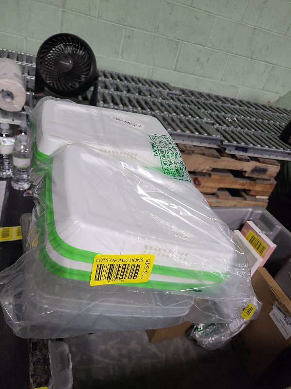 Photo 1 of Rubbermaid FreshWorks Produce Saver, Large Produce Storage Containers, 4 Piece Set