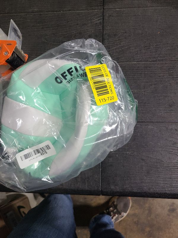 Photo 1 of ABAJI Volleyball Light Green Official Size Thicker PU Waterproof Anti-Explosion Design Training Practice Indoor Outdoor Beach Pool Play 15+ Years