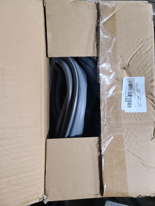 Photo 1 of 4986ER0004F Washer Door Boot Gasket - Fit for L-G, Ken-More Washer Parts Front Load Washer Door Seal Parts with Drain Port by AMI PARTS, Replaces 4986ER0004J 4986ER0004K 4986ER0004N 4986ER0004M